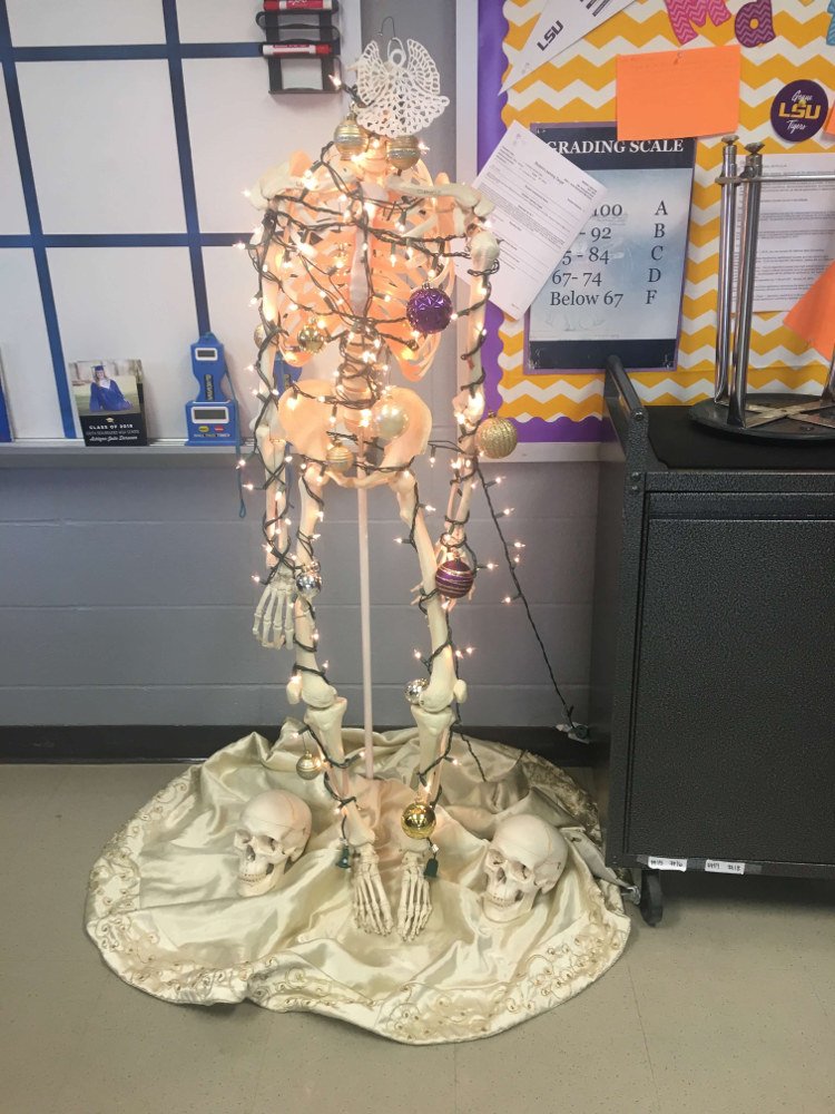 Vianočná výzdoba na strednej škole v USA