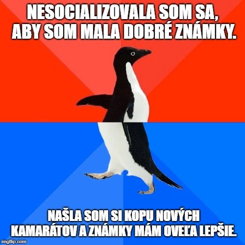 socializácia vs štúdium v zahraničí meme