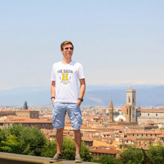 Cestovanie popri štúdiu, Piazzale Michelangelo, Florencia